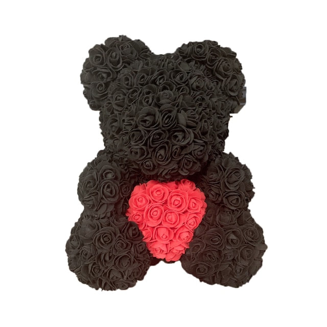 Care Heart Rose Bear