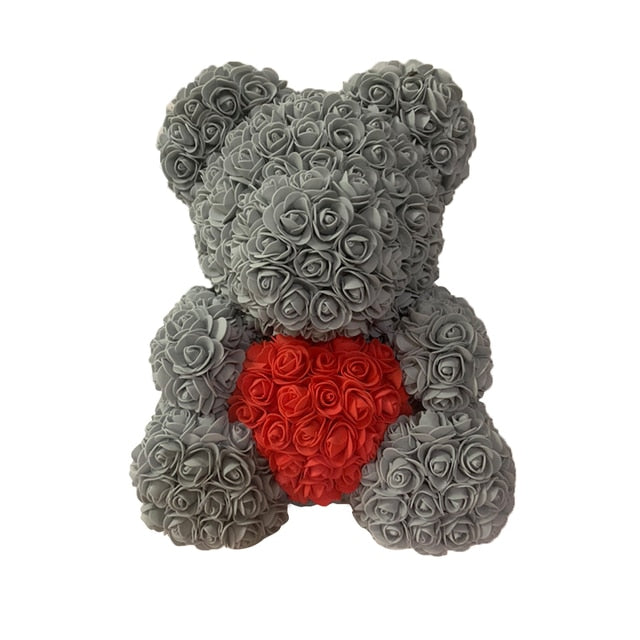 Care Heart Rose Bear