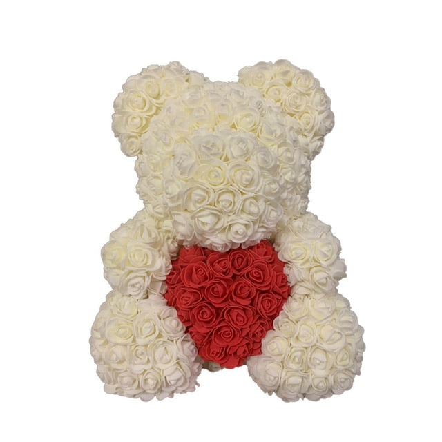 Care Heart Rose Bear