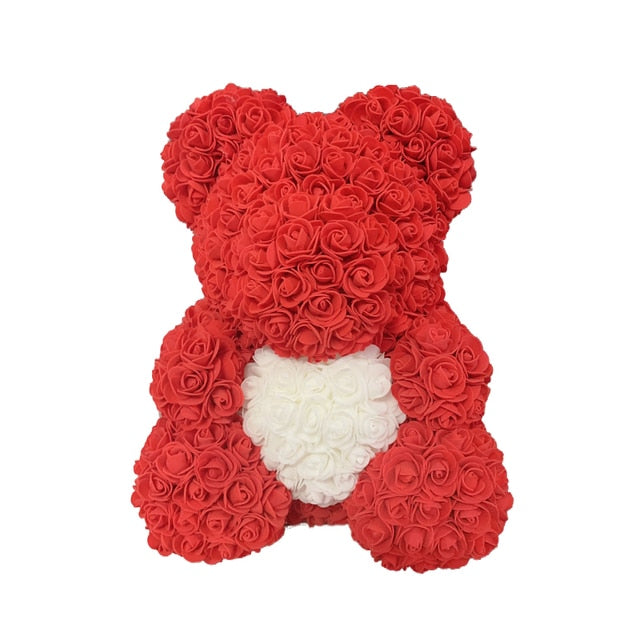 Care Heart Rose Bear