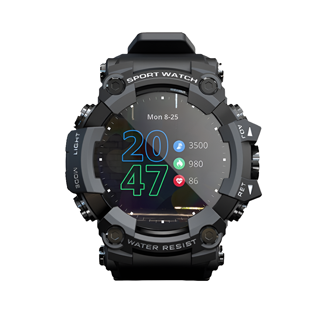 LOKMAT ATTACK Full Touch Screen Fitness Tracker Smart Watch Men Heart Rate Monitor Blood Pressure Smartwatch For Android ios