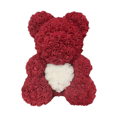 Care Heart Rose Bear