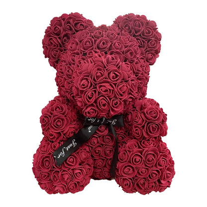 Care Heart Rose Bear