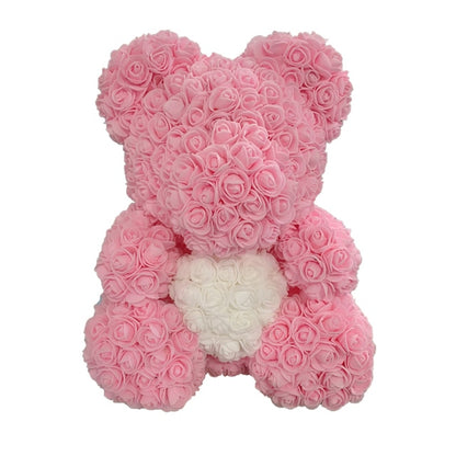Care Heart Rose Bear