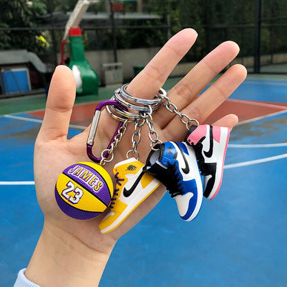 Basketball Sneaker Key Chain