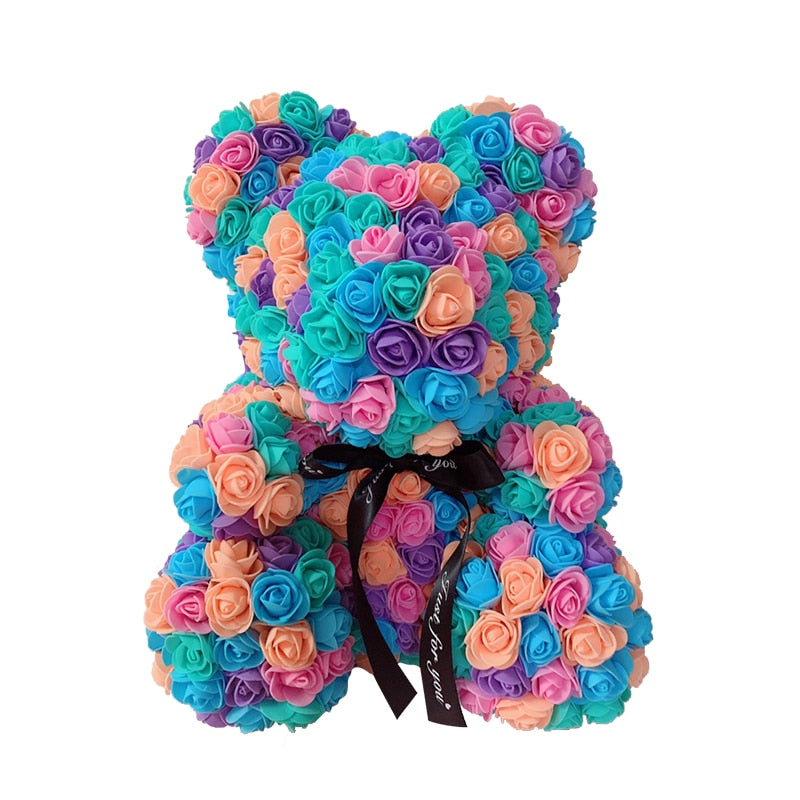 Care Heart Rose Bear