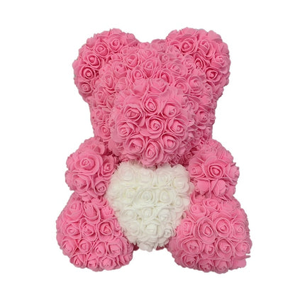 Care Heart Rose Bear
