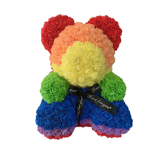 Care Heart Rose Bear