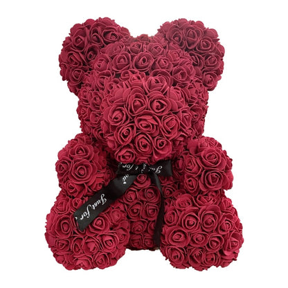 Care Heart Rose Bear