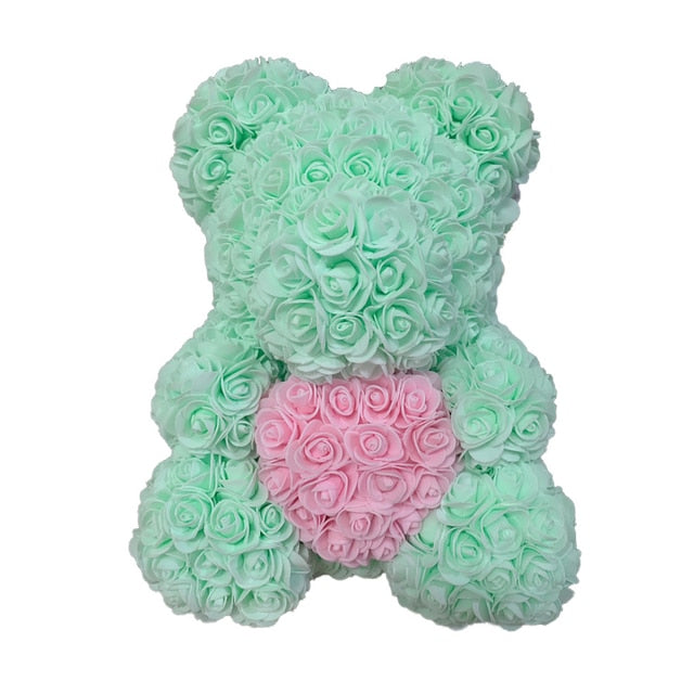Care Heart Rose Bear