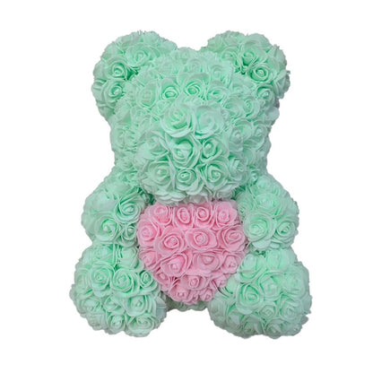 Care Heart Rose Bear