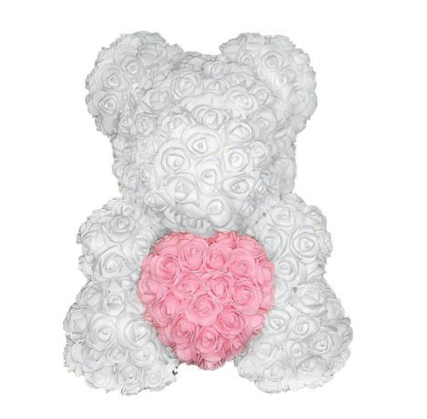 Care Heart Rose Bear