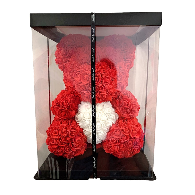 Care Heart Rose Bear