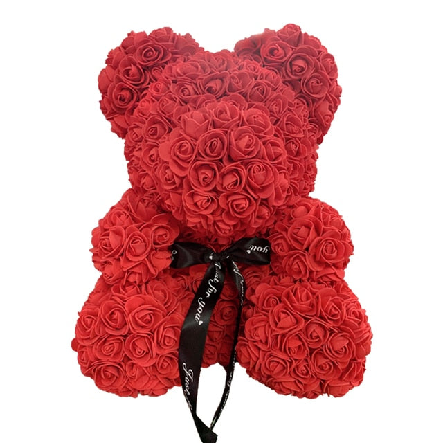 Care Heart Rose Bear