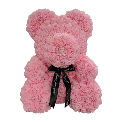 Care Heart Rose Bear