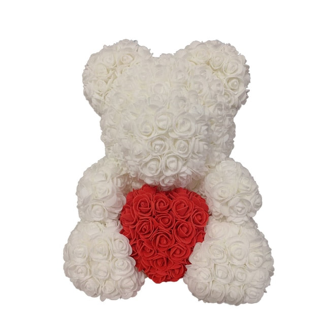 Care Heart Rose Bear