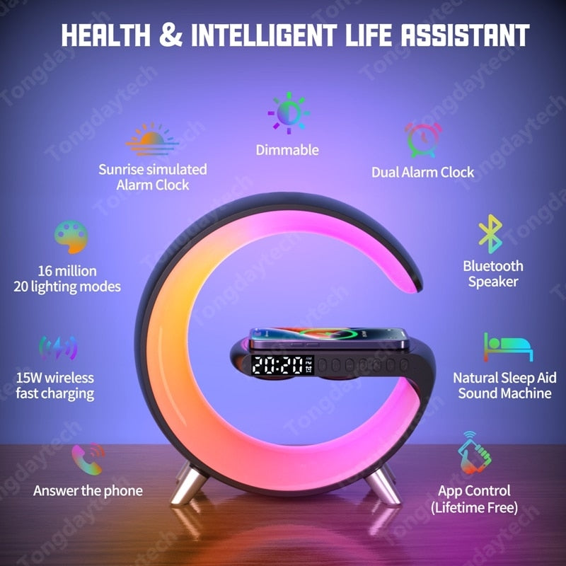 Circuit Pro Wireless Charger Alarm Clock Speaker