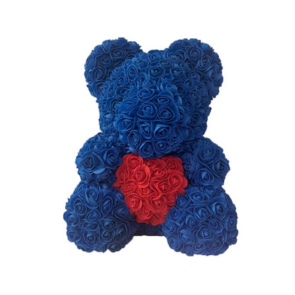 Care Heart Rose Bear